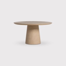 Capella Round Dining Table 140cm, Round, Neutral Wood - Barker & Stonehouse - thumbnail 1