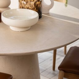 Capella Round Dining Table 140cm, Round, Neutral Wood - Barker & Stonehouse - thumbnail 6