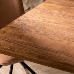 Navarro Star Dining Table 240cm, Brown Oak - W240cm - Barker & Stonehouse - thumbnail 5