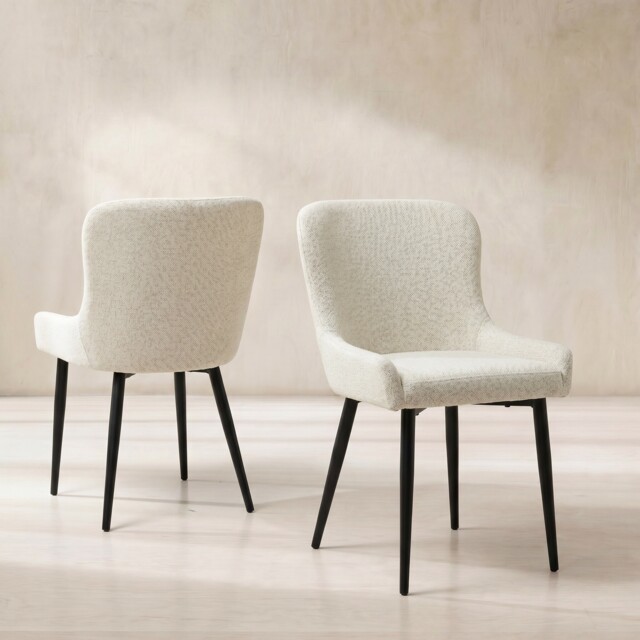 Timmins Dining Chair, Neutral Boucle - Barker & Stonehouse - image 1
