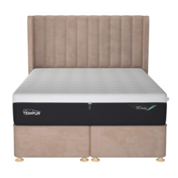 Tempur Suffolk King Slim Disc Static Divan Bed, Neutral Velvet - Barker & Stonehouse - thumbnail 2