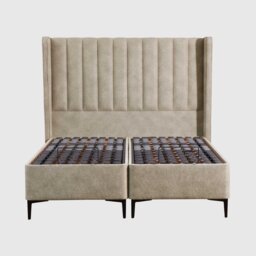 Tempur Suffolk King Slim Disc Static Divan Bed, Neutral Velvet - Barker & Stonehouse - thumbnail 2