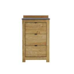 Grenada Grill Table With 3 Drawers, Neutral - Barker & Stonehouse - thumbnail 3