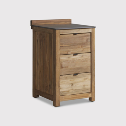 Grenada Grill Table With 3 Drawers, Neutral - Barker & Stonehouse - thumbnail 2
