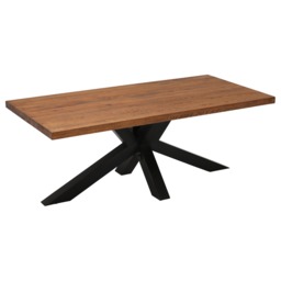 Navarro Star Dining Table 200cm, Brown Oak - W200cm - Barker & Stonehouse - thumbnail 5