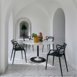 Kartell Thierry XXL Oval Table 192x118x72 White, Round Glass - Barker & Stonehouse - thumbnail 2