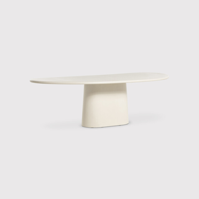 Muse Dining Table 240x110x74cm, Round, Neutral Wood - Barker & Stonehouse