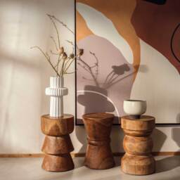 Elswyth Pawn Stool, Wood - Barker & Stonehouse - thumbnail 2
