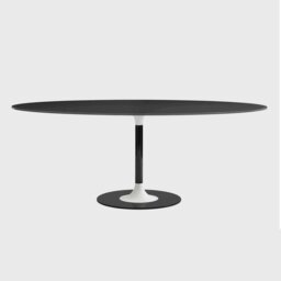 Kartell Thierry Xxl Oval Table 192X118X72 Black, Round Glass - Barker & Stonehouse