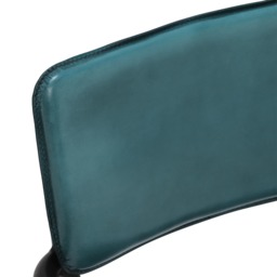 Pure Furniture Twyford Dining Chair With Arms, Blue Leather - Barker & Stonehouse - thumbnail 3