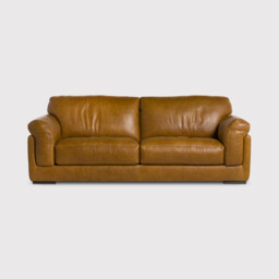 Ledbury 3 Seater Sofa, Brown Leather - Barker & Stonehouse