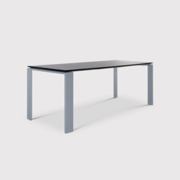 Kartell Four Dining Table 158X79, Black Metal - Barker & Stonehouse - thumbnail 1