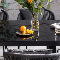 Alvor 6 Seater Dining Set, Rope, Grey - Barker & Stonehouse - thumbnail 4