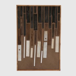 Mocha Abstract Wall Art (A) 82X4X122Cm Print, Square, Pine Wood - Barker & Stonehouse