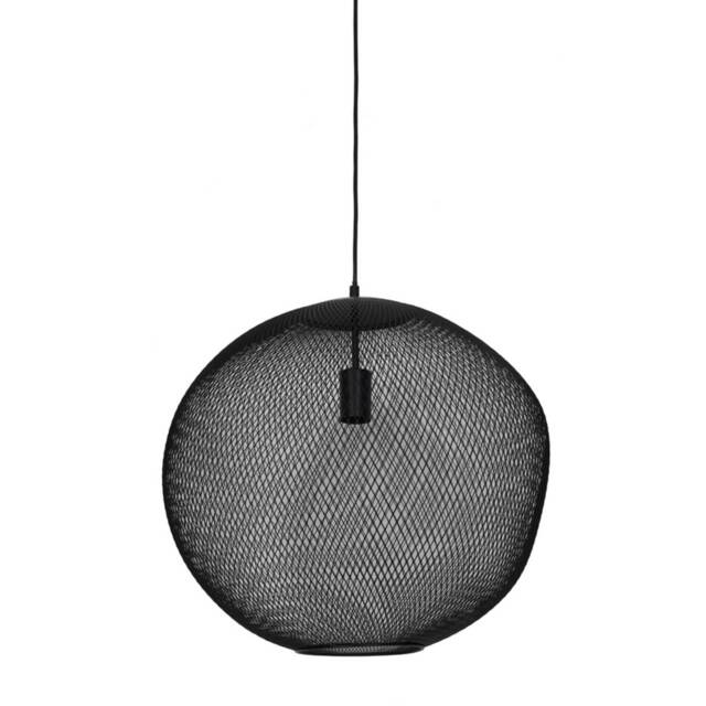Round Mesh Black Pendant Light Metal - Barker & Stonehouse