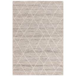Elin 120X170cm Rug Stone, Square, Neutral Wool - Barker & Stonehouse