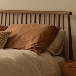 Ercol Salina Superking Spindle Headboard Super King Bed, Neutral Wood - Barker & Stonehouse - thumbnail 3
