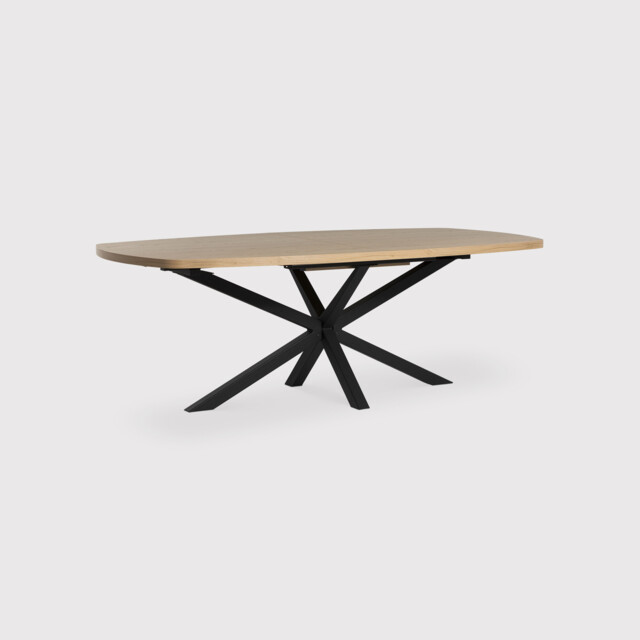 Erzen Oval Extending Dining Table 220/280X120X77Cm, Round, Neutral - Barker & Stonehouse - image 1