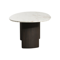 Nord Dining Table-9mm Ceramic Marble Effect, Round, White - Barker & Stonehouse - thumbnail 5