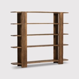 Savernake Bookcase 200X33X169Cm, Brown Oak - Barker & Stonehouse