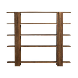 Savernake Bookcase 200x33x169cm, Brown Oak - Barker & Stonehouse - thumbnail 3
