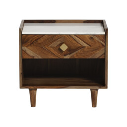 Vida Bedside Table, Neutral Wood - Barker & Stonehouse - thumbnail 5