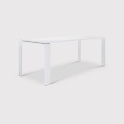 Kartell Four Outdoor Dining Table 158X79, White Metal - W158cm - Barker & Stonehouse - thumbnail 1