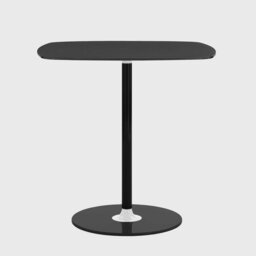 Kartell Thierry Bistrot Table 70X70X72 Black Glass - Barker & Stonehouse