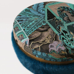 Izzy Bar-Stool, Blue Fabric - Barker & Stonehouse - thumbnail 3