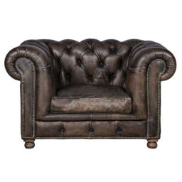 Timothy Oulton Westminster Feather Sofa 1 Seater, Black Leather - Barker & Stonehouse - thumbnail 3