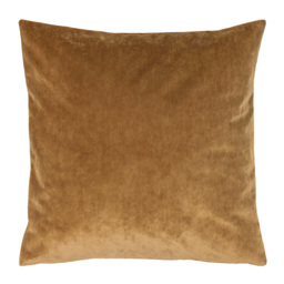 Golden Corduroy Cushion, Square, Brown Polyester - Barker & Stonehouse - thumbnail 1
