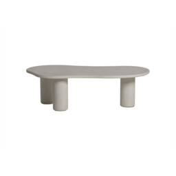 Capella Coffee Table 120x64x35cm, Round, White Wood - Barker & Stonehouse - thumbnail 3
