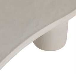 Capella Coffee Table 120x64x35cm, Round, White Wood - Barker & Stonehouse - thumbnail 4