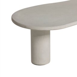 Capella Coffee Table 120x64x35cm, Round, White Wood - Barker & Stonehouse - thumbnail 6