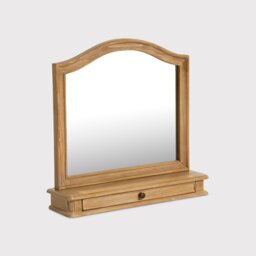 Cecile Gallery Mirror, Square, Neutral Wood - Barker & Stonehouse