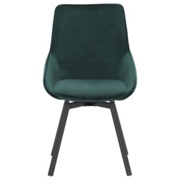 Beckton Leisure Swivel Dining Chair, Green Velvet - Barker & Stonehouse - thumbnail 4