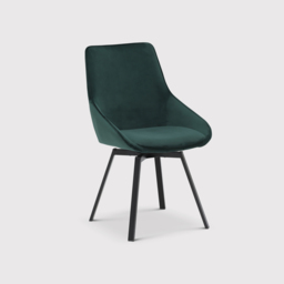 Beckton Leisure Swivel Dining Chair, Green Velvet - Barker & Stonehouse - thumbnail 2