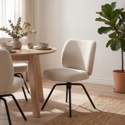 Altair Dining Chair, Neutral Fabric - Barker & Stonehouse - thumbnail 2