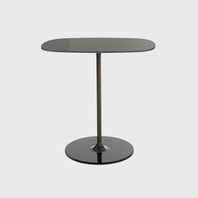 Kartell Thierry Side Table 33x50x50 Black Glass - Barker & Stonehouse - image 1