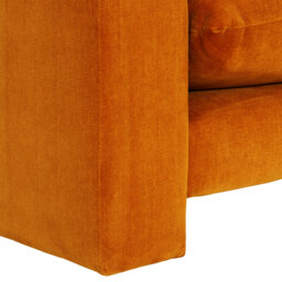 Hoxton Snuggler Armchair, Orange Fabric - Barker & Stonehouse - thumbnail 4