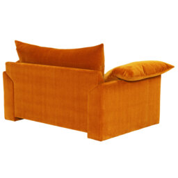 Hoxton Snuggler Armchair, Orange Fabric - Barker & Stonehouse - thumbnail 6