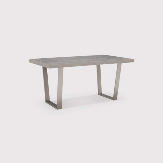 Halmstad Fixed Top Dining Table 160Cm, Grey Concrete Effect - W160cm - Barker & Stonehouse - image 1