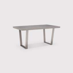 Halmstad Fixed Top Dining Table 160Cm, Grey Concrete Effect - W160cm - Barker & Stonehouse
