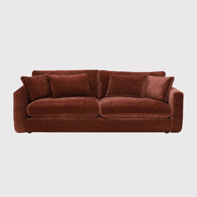 Fable Extra Large Recliner Sofa, Red Fabric - Barker & Stonehouse