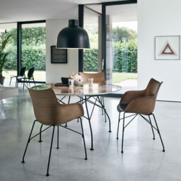 Kartell Smartwood Armchair, Brown - Barker & Stonehouse - thumbnail 2