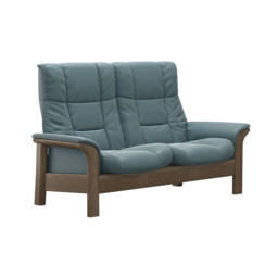 Stressless Buckingham 2 Seater Recliner Sofa, Blue Leather - Barker & Stonehouse - thumbnail 2