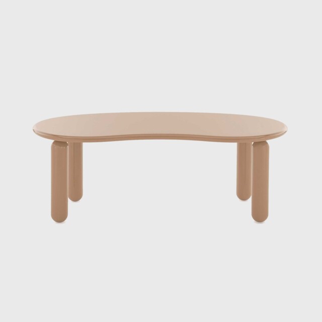 Kartell Undique Mas Side Table 119x59x44 Powder, Round, Neutral Wood - Barker & Stonehouse - image 1