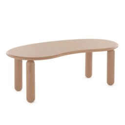 Kartell Undique Mas Side Table 119x59x44 Powder, Round, Neutral Wood - Barker & Stonehouse - thumbnail 2