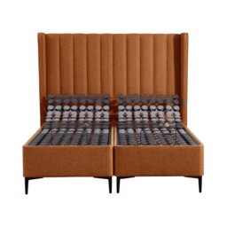 Tempur Suffolk King Slim Disc Adj Divan Bed, Orange Fabric - Barker & Stonehouse - thumbnail 3