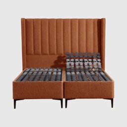 Tempur Suffolk King Slim Disc Adj Divan Bed, Orange Fabric - Barker & Stonehouse - thumbnail 2